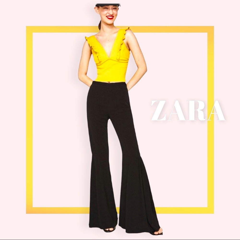 Bloggers fave New ZARA extra flare trousers